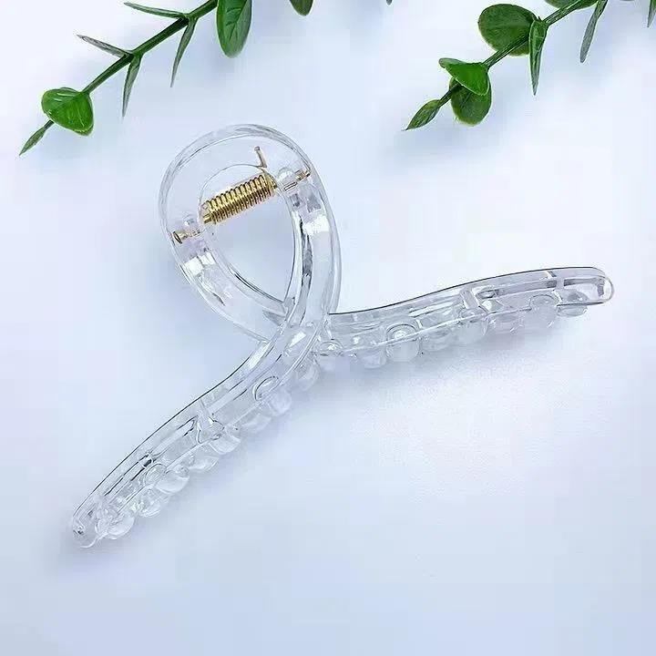 Wholesale of new transparent gripper, back head hair clip, handcrafted shark clip, diy gripper, rough bottom clip pic 14