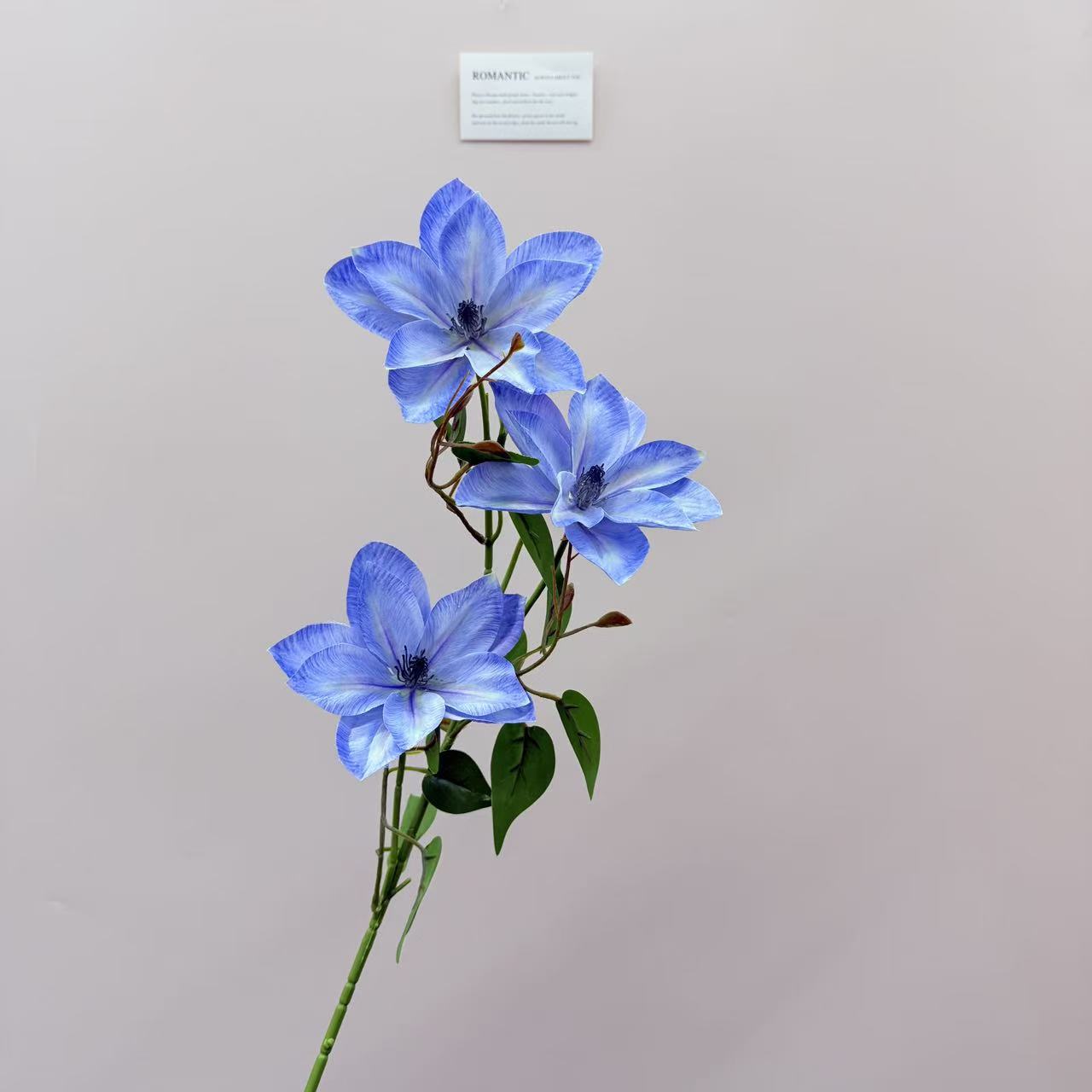 3头仿真铁线莲玉兰仿真花婚庆婚礼软装家居装饰婚礼插花跨境详情12