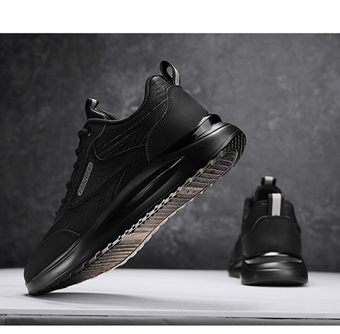 劳保男鞋秋季工地干活防滑耐磨皮面防水上班工作男士运动休闲潮鞋详情15