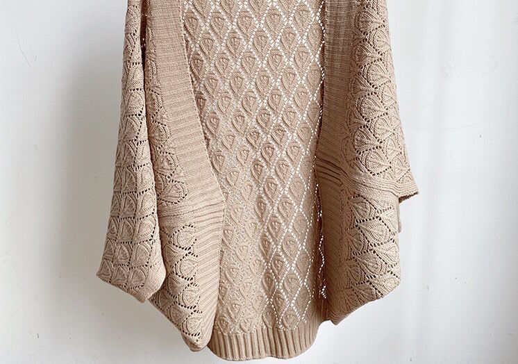 披肩女夏季高级感春夏新款针织外穿坎肩韩版百搭宽松夏天旗袍外套详情13