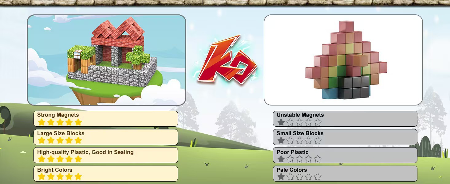 mc我的磁力方块世界磁铁积木拼装迷你磁性周边男生玩具全套装详情10