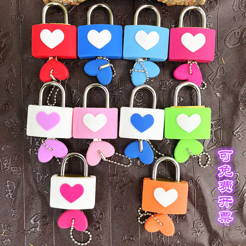 厂家直销彩色 同心锁 许愿锁 长寿锁 连心锁爱情锁景区工艺品LOGO详情29