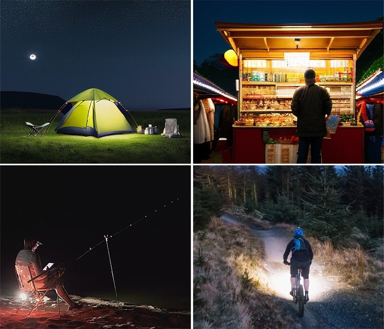 led充电飞碟灯露营灯节能户外充电灯照明灯长续航爆亮灯泡源头详情9