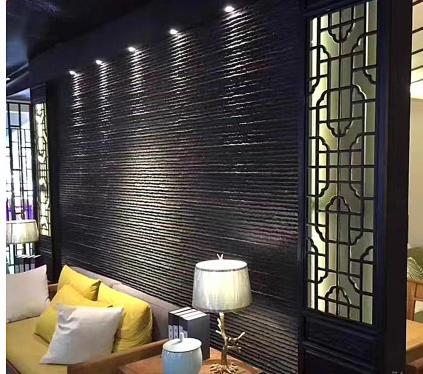 柔性陶瓷岁月流水石软石MCM软瓷砖室内软石柔性石材酒店会所背景详情10