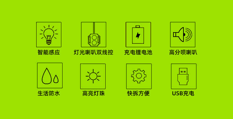 2024 New mountain bike lights, headlights, cycling equipment, charging, strong flashlight, horn, night cycling, bicycle lights, cycling equipment accessories, mountain bike cycling lights pic 4