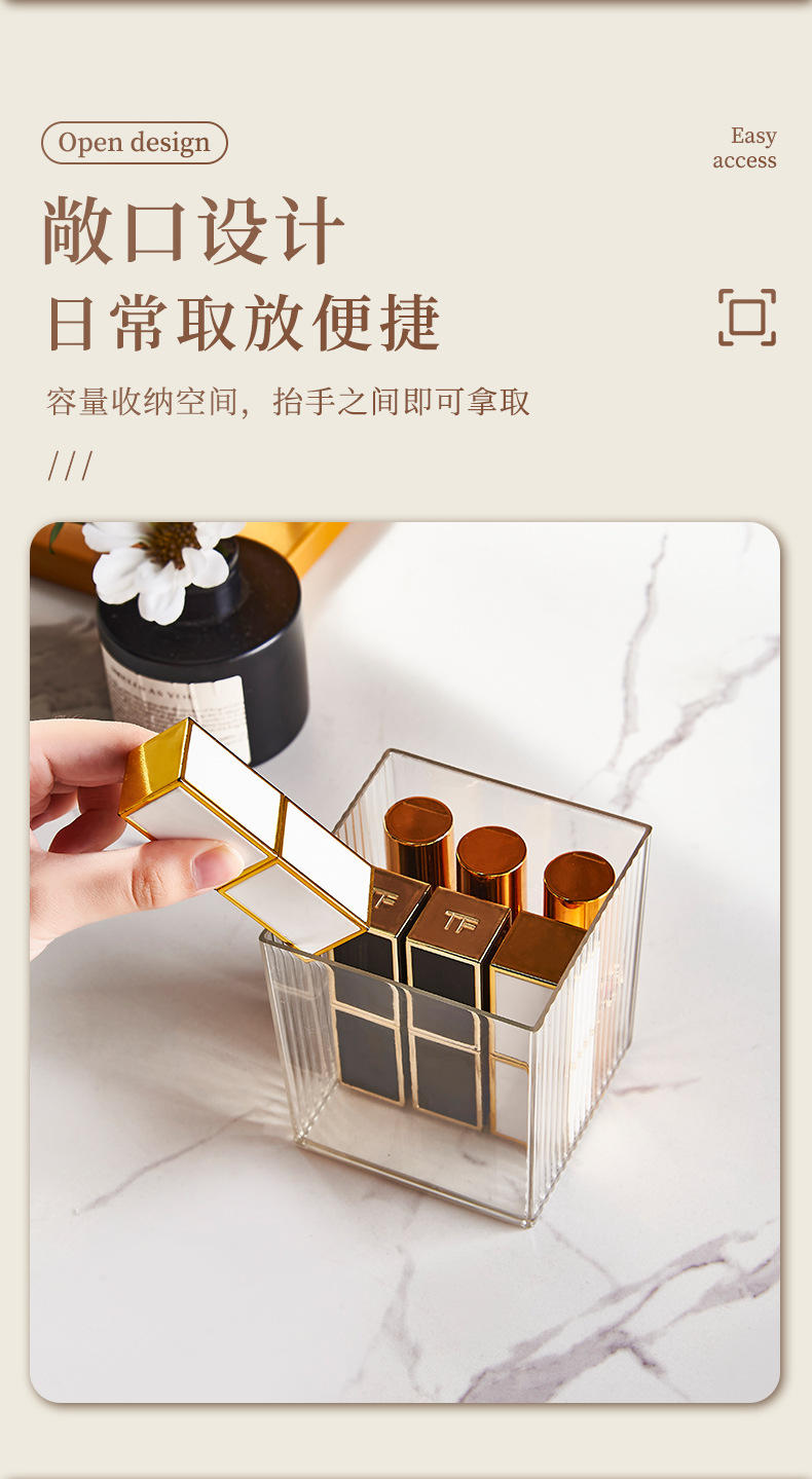 Cotton pad storage box, transparent cosmetic makeup remover cotton pad small box, desktop cotton swab organization box, storage box, plastic box pic 10