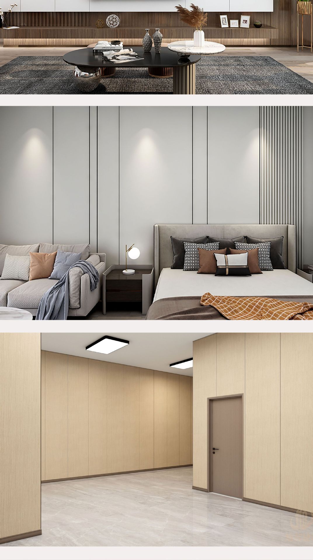 木饰面板碳晶板室内装修护墙板装饰板竹木纤维集成无缝墙板背景墙详情26