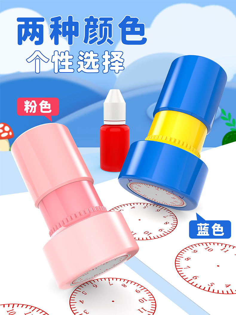 Clock model, teaching aid for kindergarten children to learn and recognize time, clock face dial for first and second grade primary school students pic 4