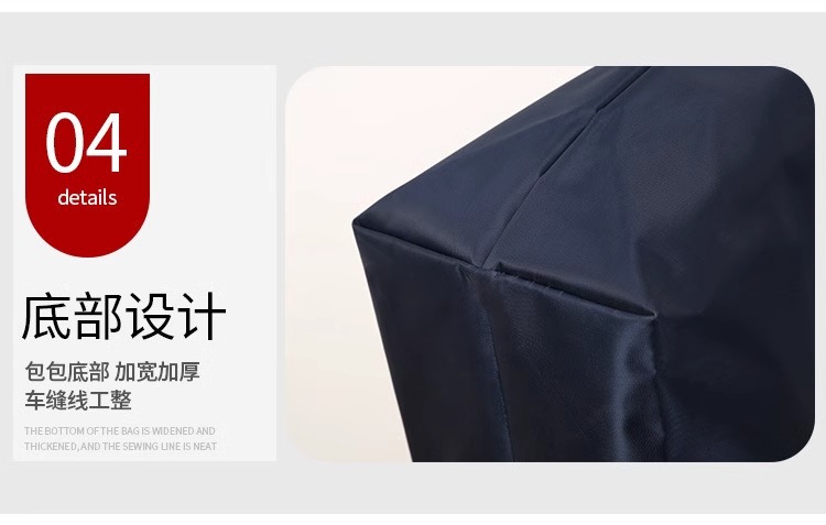 In-stock cross-border Oxford cloth foldable large-capacity dumpling bag handbag, single-shoulder bag, large bag, women's bag shopping bag pic 8