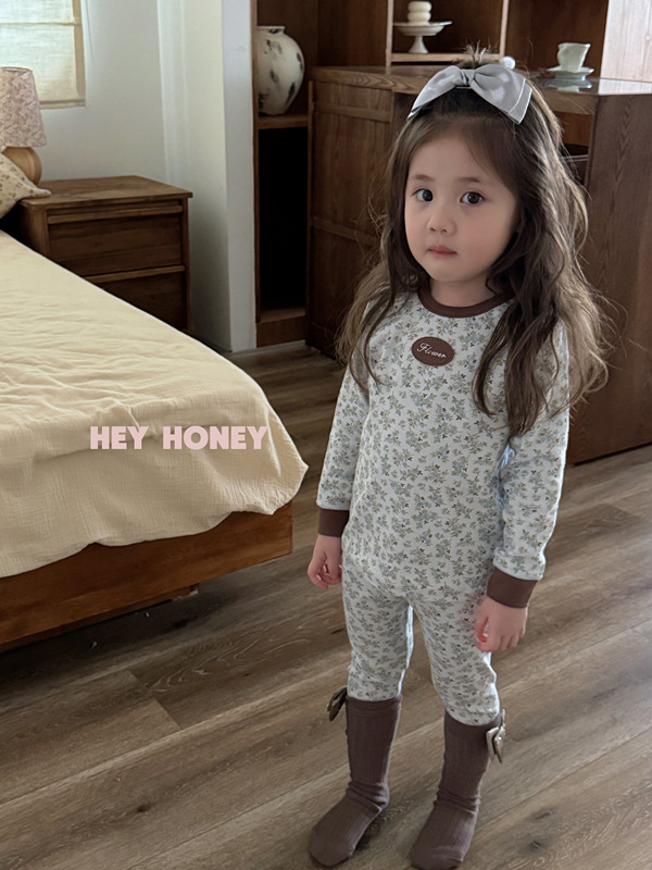 大小卷 Hey honey男女童舒绒秋衣秋裤内衣套装居家服儿童家睡衣详情33