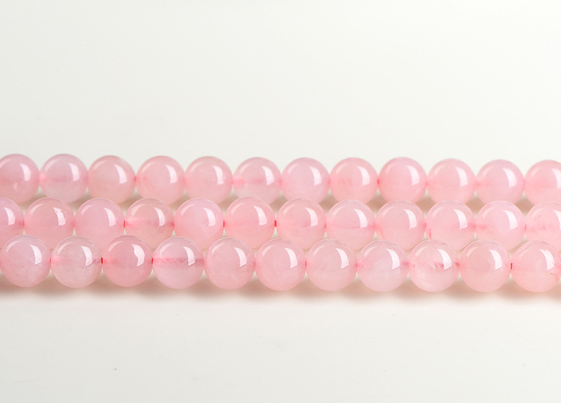 Jiuya Crystal natural rose crystal loose beads Round beads Lotus crystal semi-finished DIY jewelry accessories wholesale pic 7