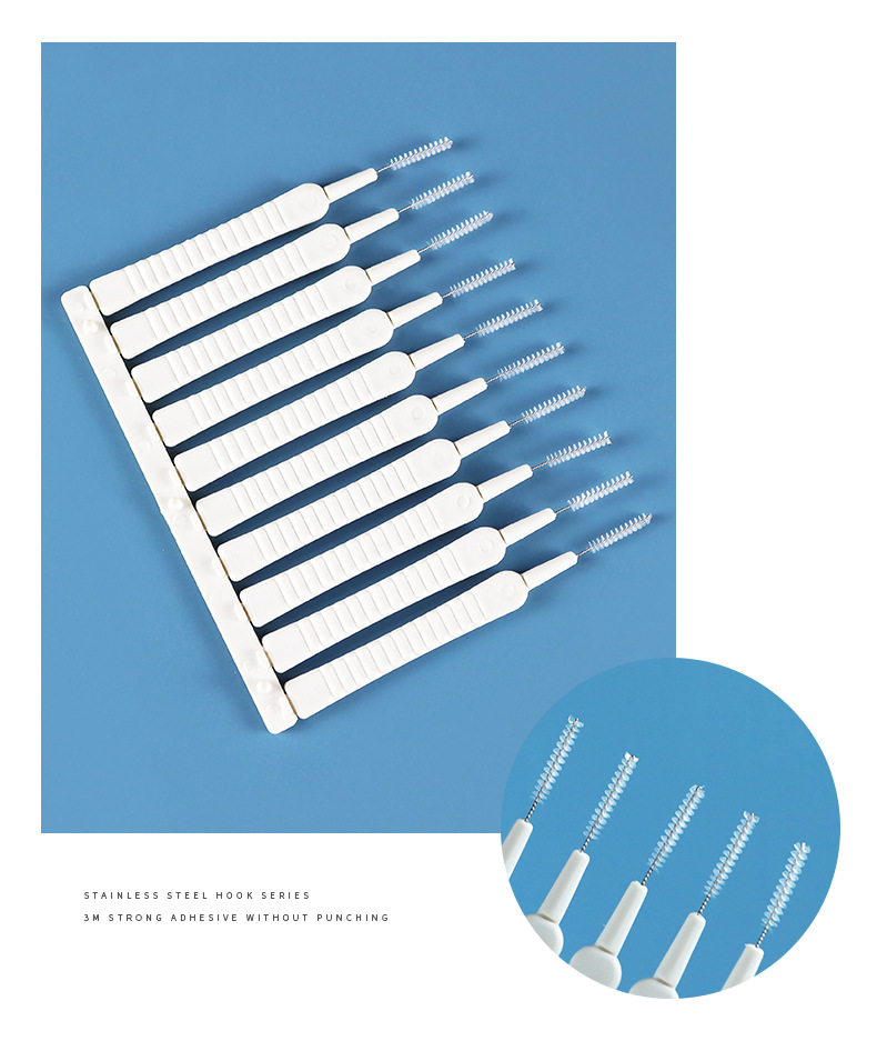 Japanese MS 2254 showerhead hole cleaning brush, bathroom household toilet showerhead gap needle cleaner pic 7
