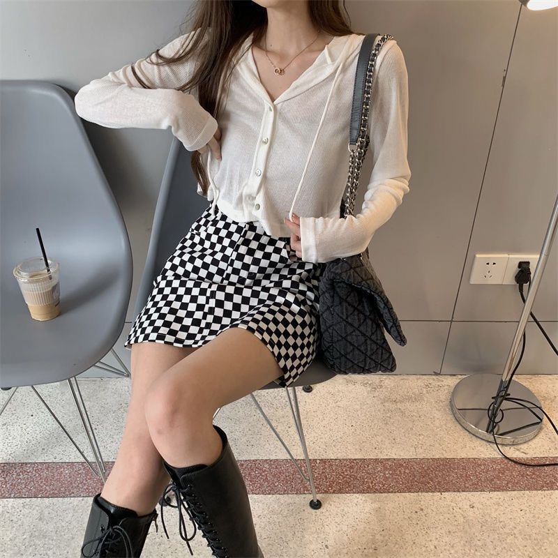 软糯连帽长袖开衫短外套女2023新款秋季懒惰风修身短款打底衫上衣详情32