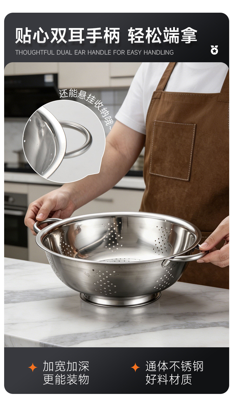 Multifuncional acero inoxidable ánforas cesta de frutas cesta de almacenamiento portátil bambú caja organizadora de plástico suministros de cocina para el hogar pic 4