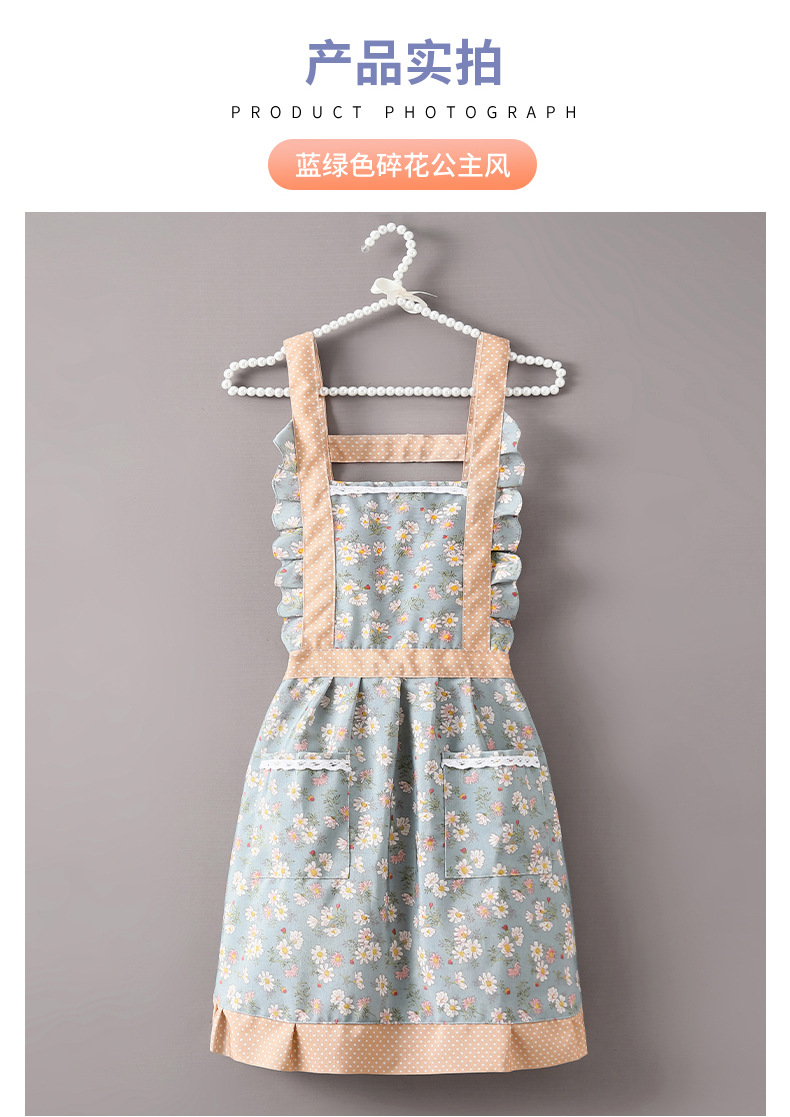 围裙女夏季防水家用厨房做饭帆布围裙餐饮工作服广告围裙批发围腰详情7