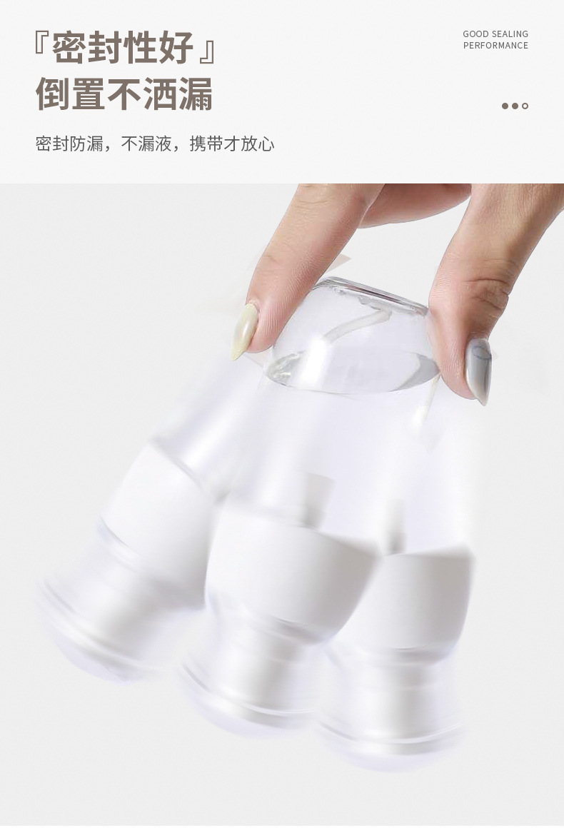按压式旅行便携分装瓶喷瓶化妆护肤品脸部喷雾茵芙莎空瓶子家用详情8