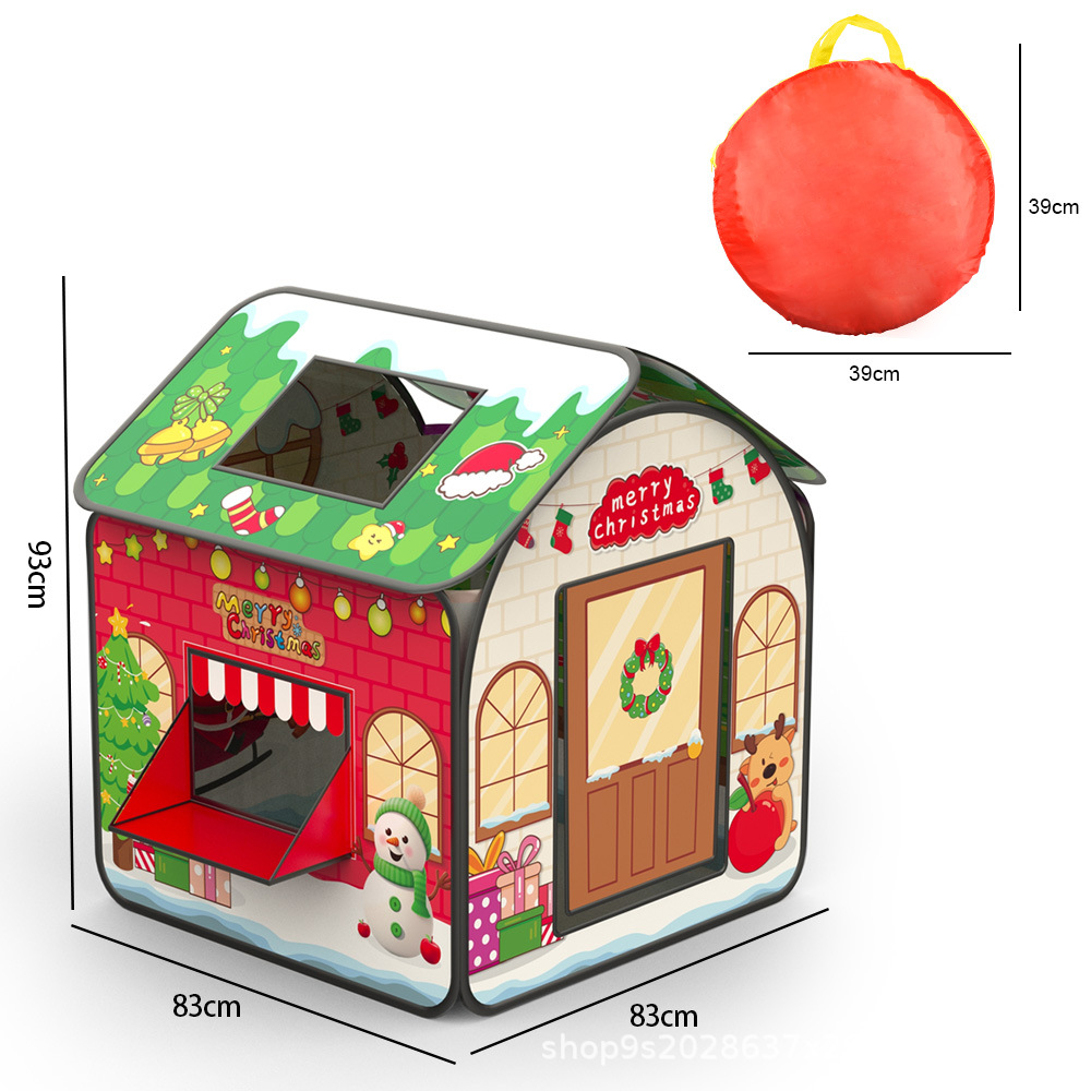 跨境亚马逊万圣节圣诞节儿童帐篷室内游戏屋小房子过家家玩具屋详情6