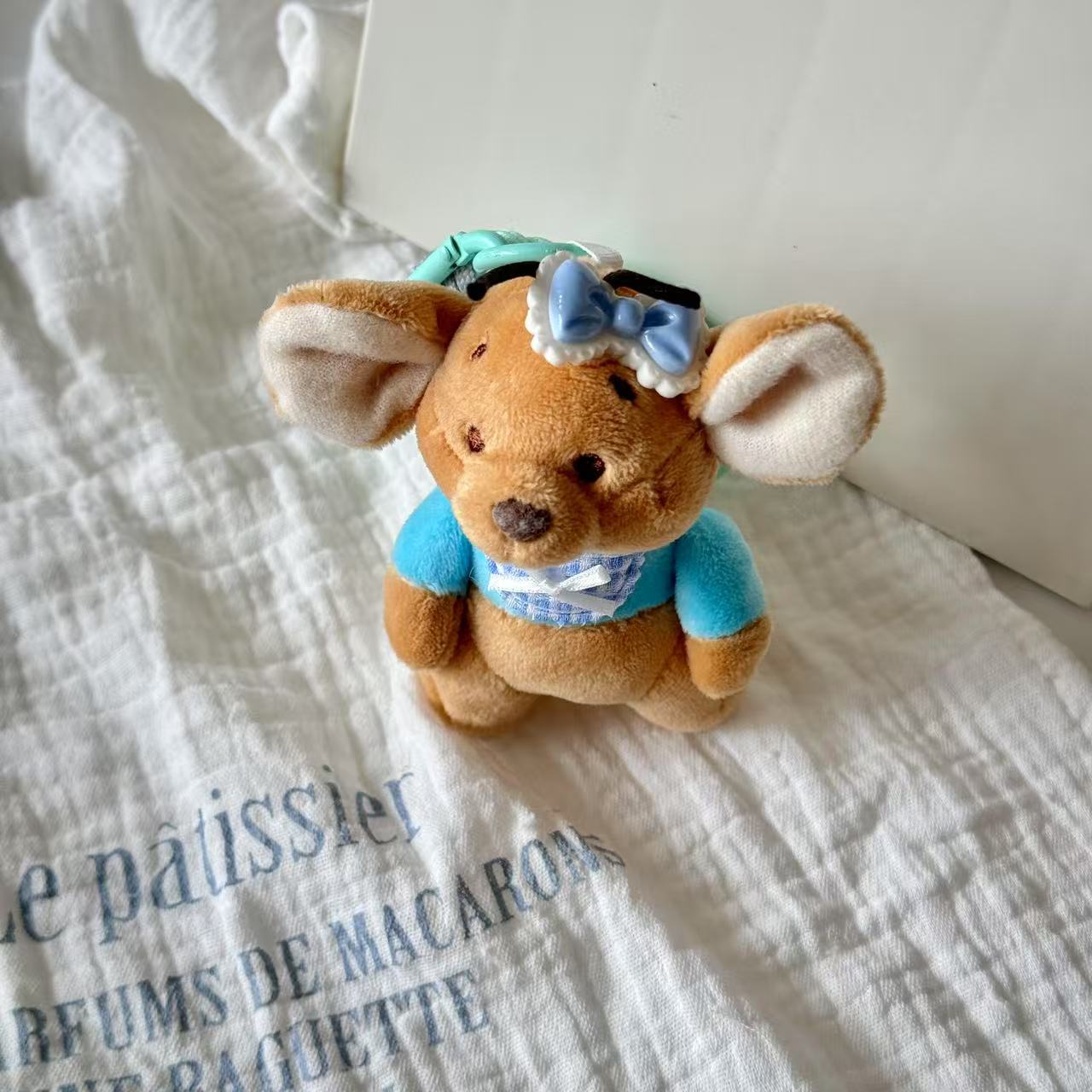 Garden Little Bean Little Kangaroo Pendant Keychain Plush Toy Gift Cartoon Cute same style Little Bean Doll Pendant pic 10