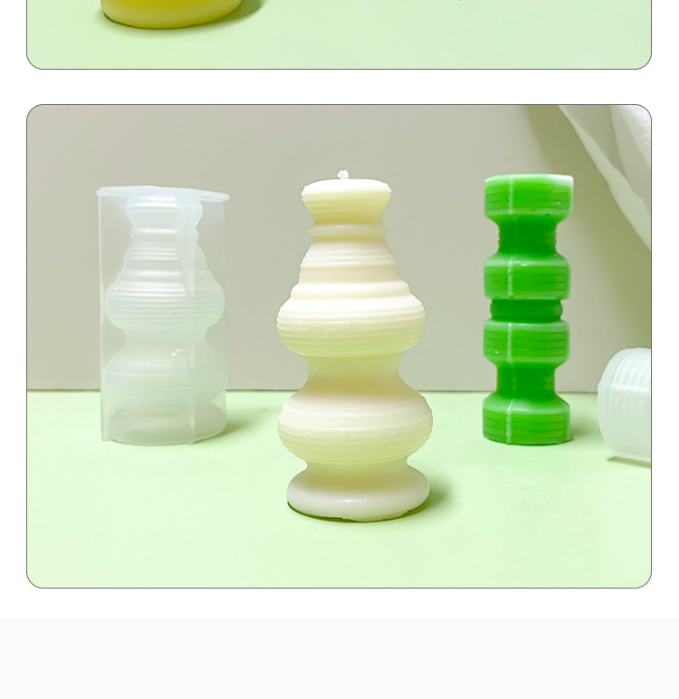 2024新品蜡烛模具手工DIY立体扩香石香薰石膏磨具蜡烛硅胶模具详情13