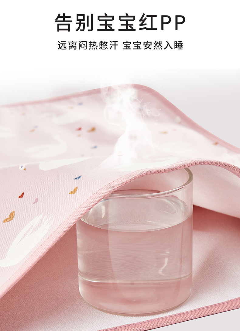 隔尿床垫婴儿防水全棉透气宝宝戒尿不湿姨妈垫生理期床垫详情4