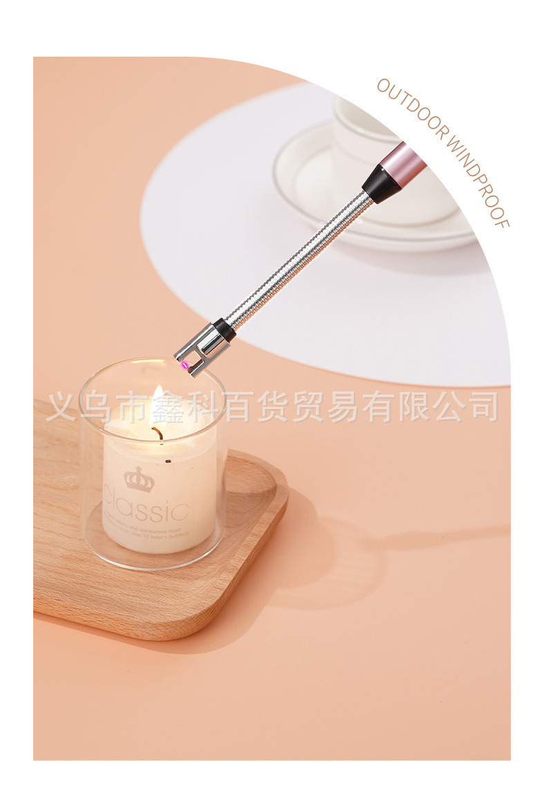 JL825新款家用点火器点火器充电打火机户外防风电弧脉冲火机详情4