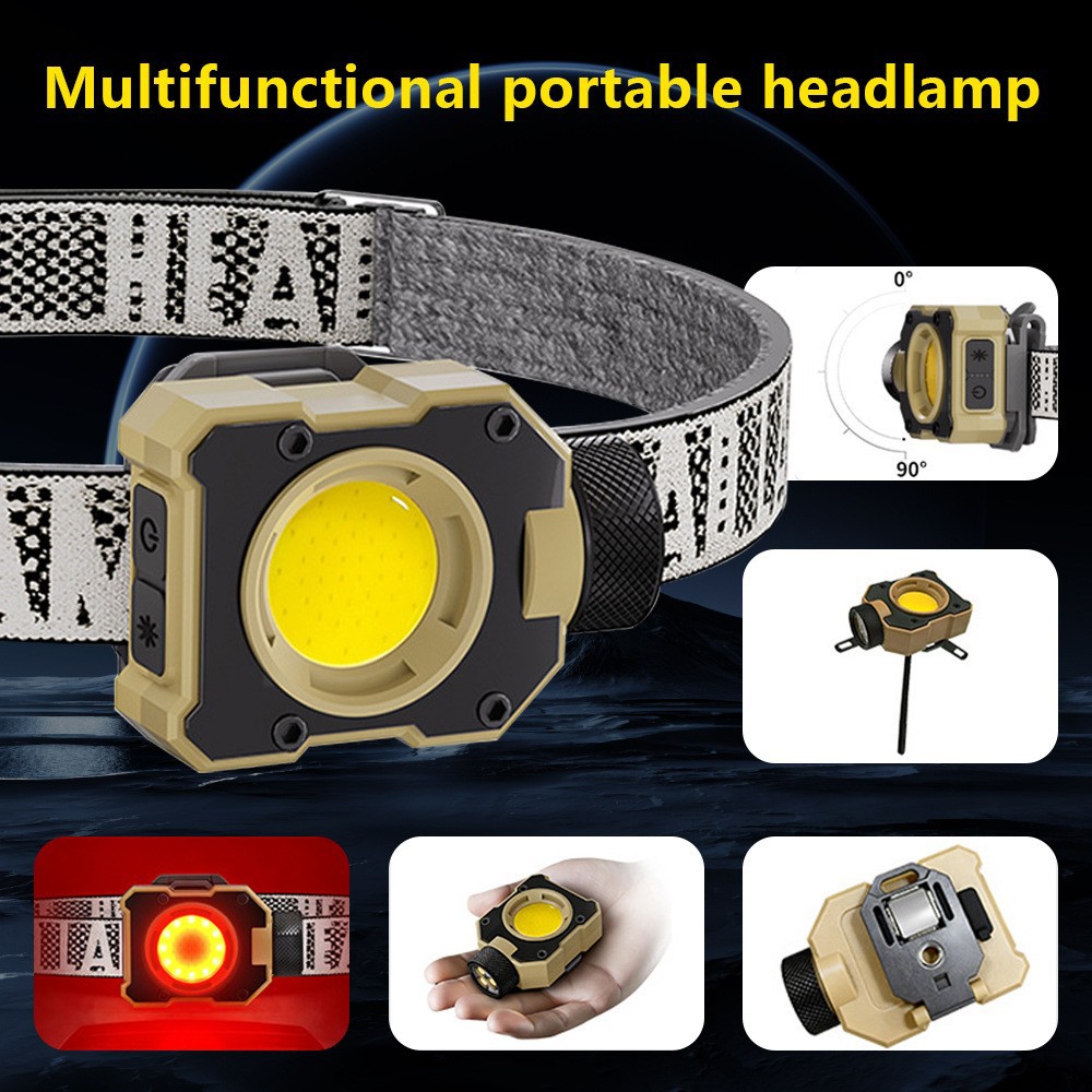 New cross-border COB multi-functional outdoor headlamp, LED strong light, ultra-long battery life, night fishing light, portable cap clip light, mini flashlight pic 28