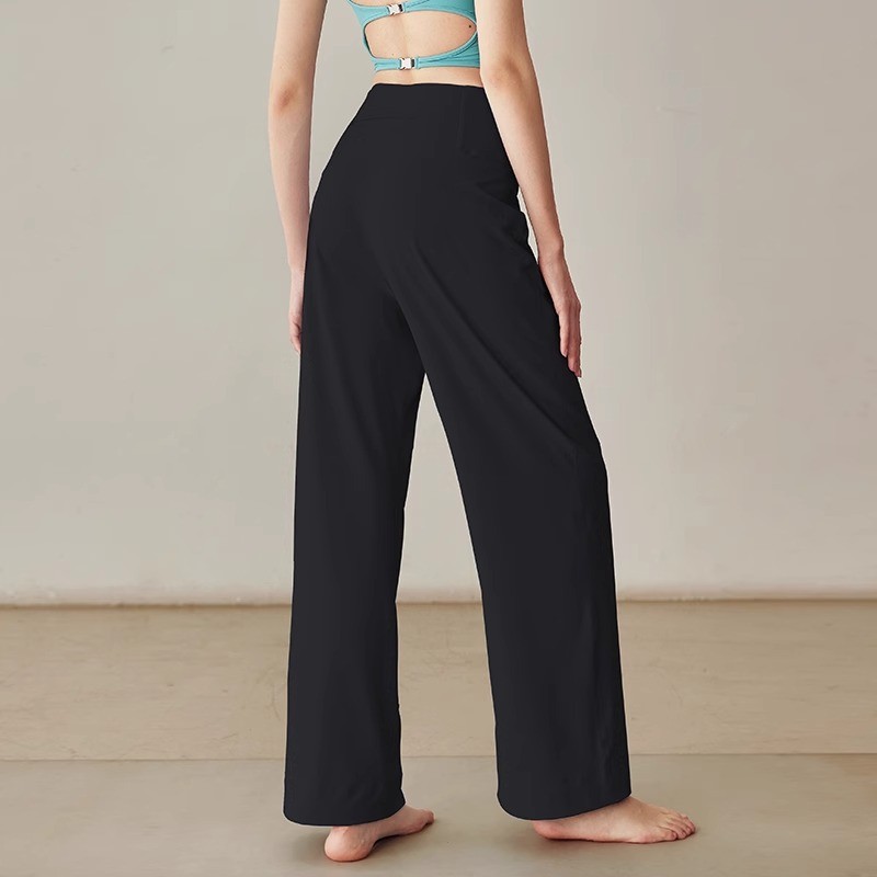 Outdoor training casual pants, running fitness pants, loose straight-leg pants, high-waisted sports pants, yoga pants, wide-leg women pic 17