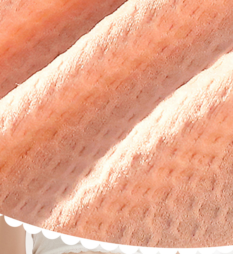 Seamless, breathable 3D honeycomb solid color mid-waist seamless hip-lifting girl triangle underpants with large forks thin high-elastic underpants pic 9