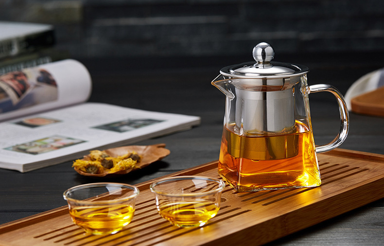 梵师玻璃茶壶耐高温加厚不锈钢过滤防烫泡茶壶家用煮茶壶功夫茶具详情16