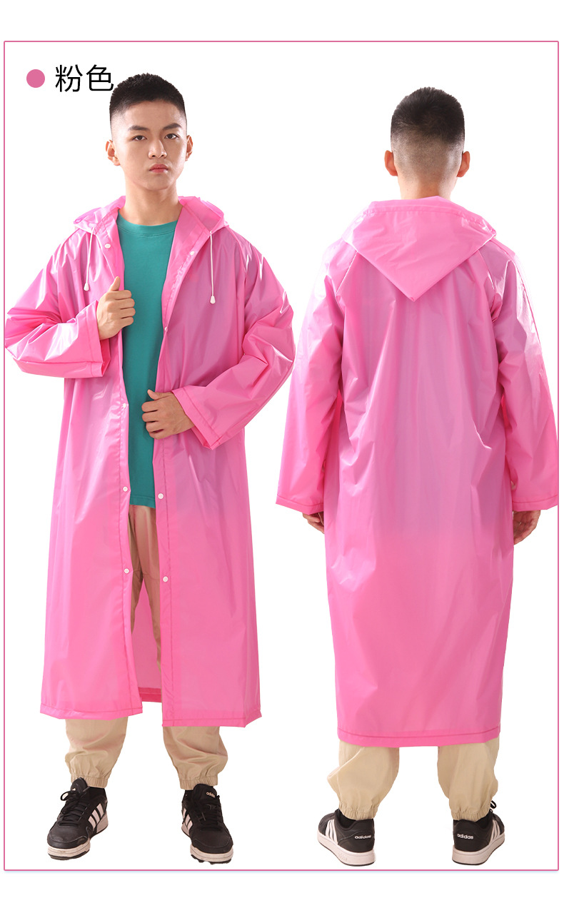 雨衣长款全身防暴雨透明加厚儿童大人男女雨服成人便携一次性雨披详情10