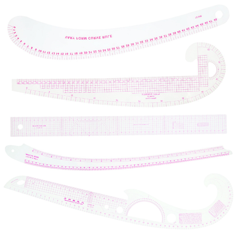 多规格服装绘画测量尺 裁剪尺 服装放码尺套装 服装辅助制版工具详情9