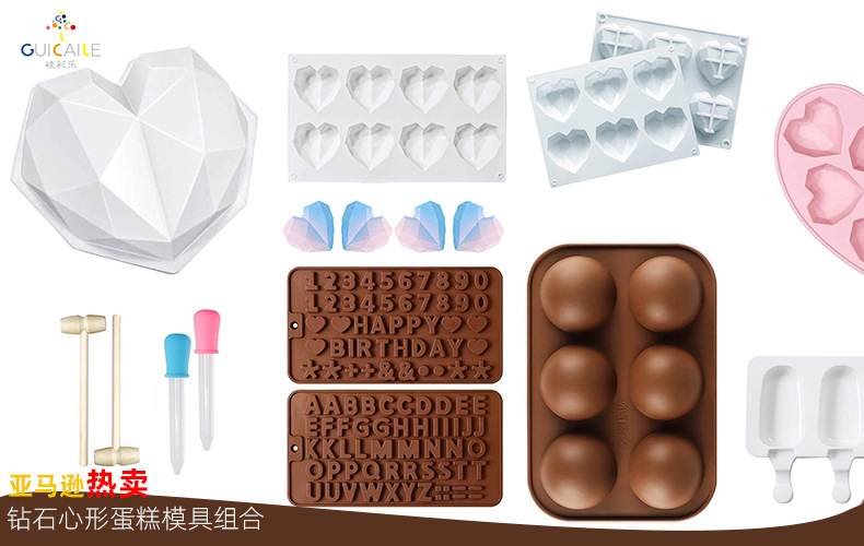 New flower-shaped chocolate silicone mold set, tulip cookie gummy diy mold, cake baking mold pic 11