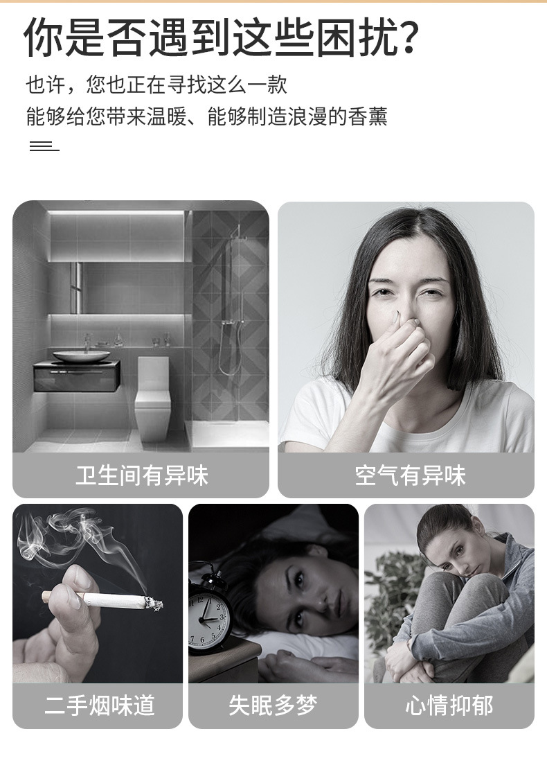 高级香薰套装复古陶瓷香薰灯植物精油蜡烛加热香薰炉持扩香摆件详情4