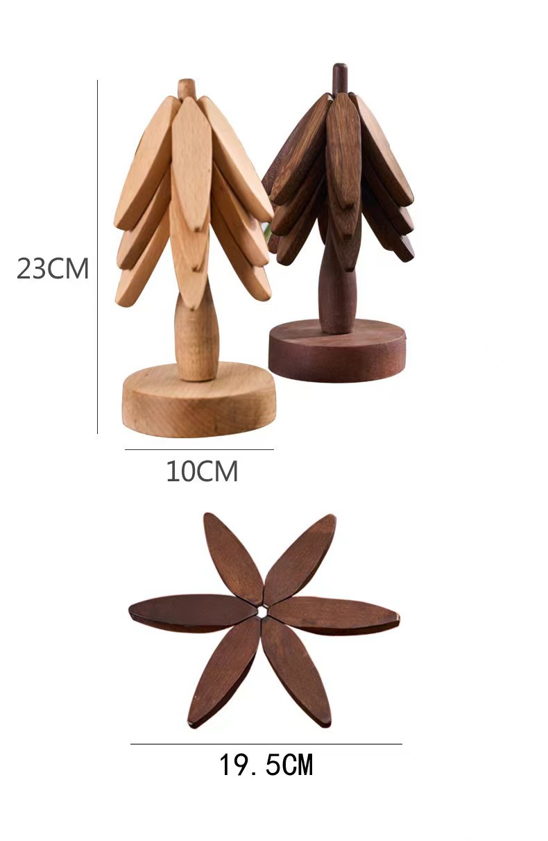 一棵树黑胡桃隔热垫批发厂家直销餐垫杯垫木质防烫耐热垫餐桌摆件详情7