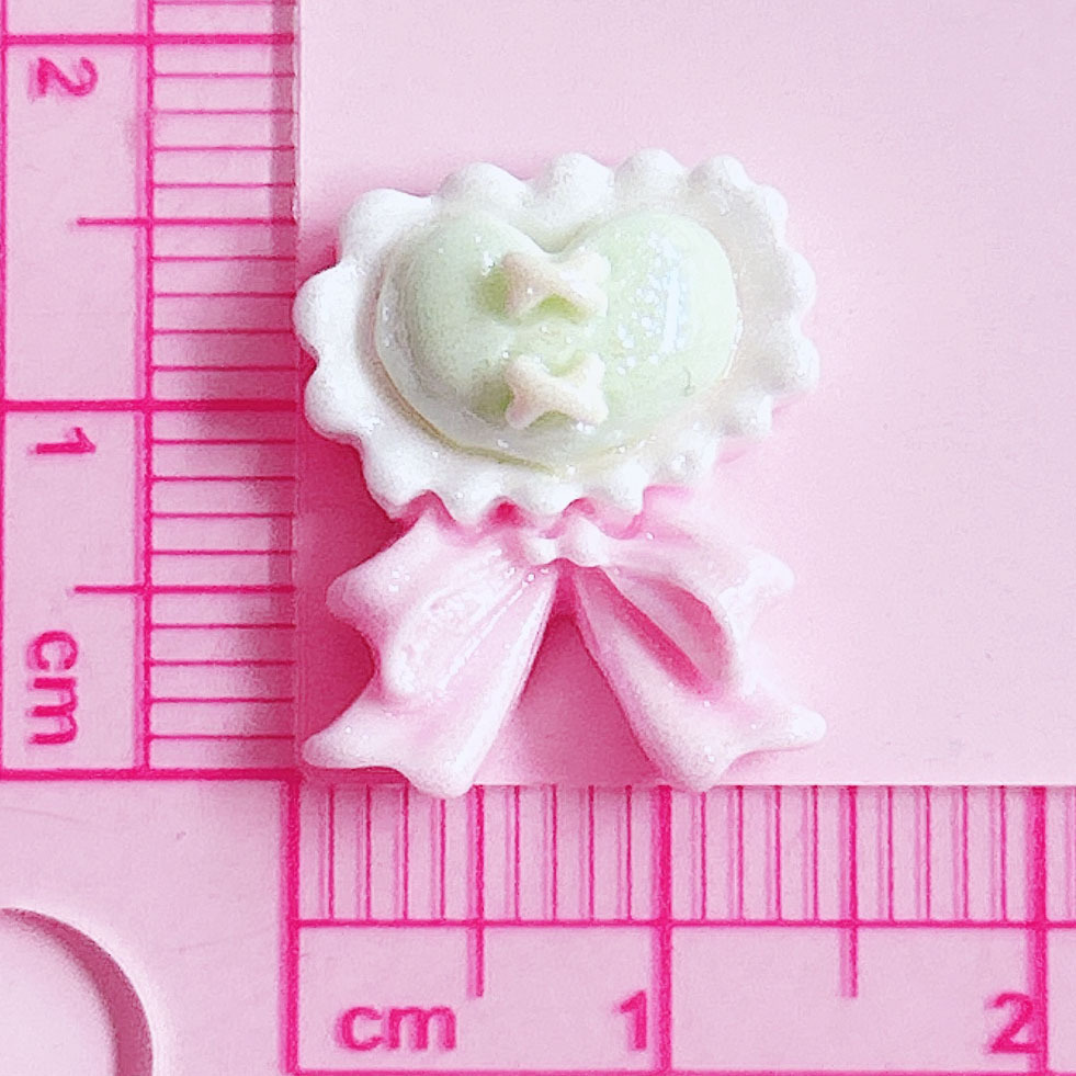 Special heart-shaped tie, bow, shiny accessory, hair accessory, diy cream phone case, handcrafted creative sticker pic 14