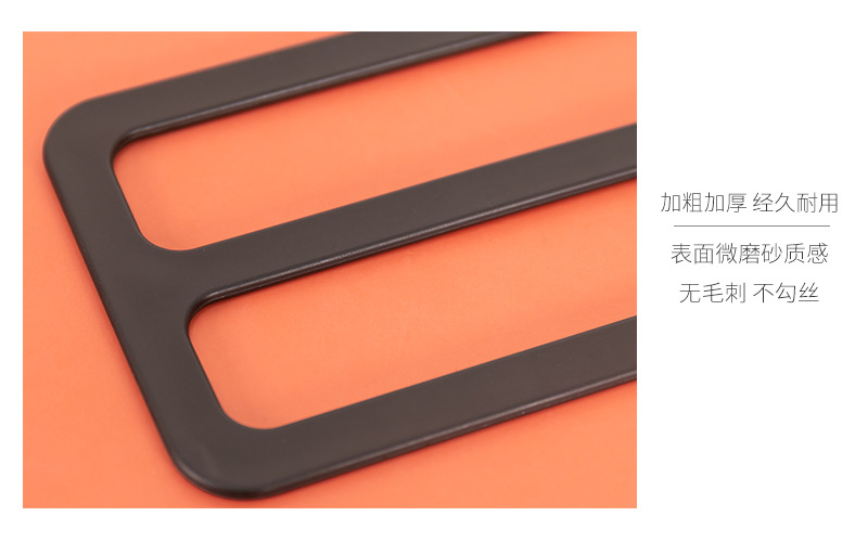 Double-layer scarf rack, towel rack, square plastic black scarf and silk scarf display stand, thickened hook for silk scarves and towels pic 6