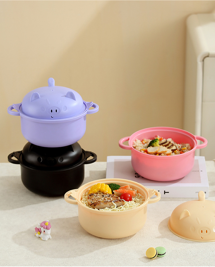 2025 nuevo cuenco de macarrón de burbuja puede ser microondas calentado estudiante bineared cute gran capacidad mezcla de macarrón instantáneo lik bowl pic 13