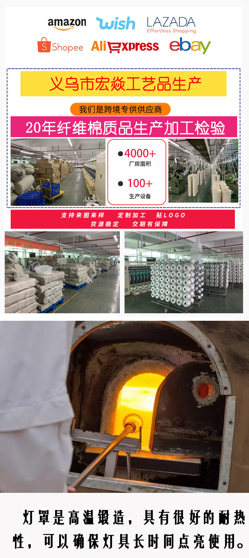 L555煤油灯玻璃灯罩直径53cm怀旧复古四爪灯头灯饰照明配件灯罩详情1