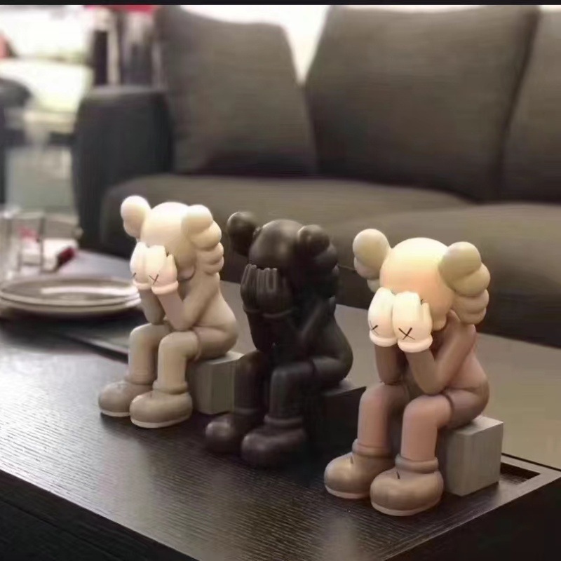 kaws芝麻街公仔客厅高档轻奢潮玩暴力熊桌面摆件手办卡通家居礼物详情6