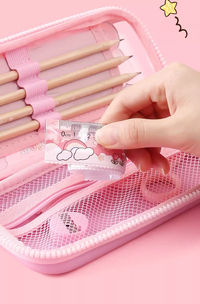 Xiaoyu 'er flexible ruler, a straight ruler for first graders, is a 20CM children's flexible ruler with wavy lines that cannot be broken pic 10