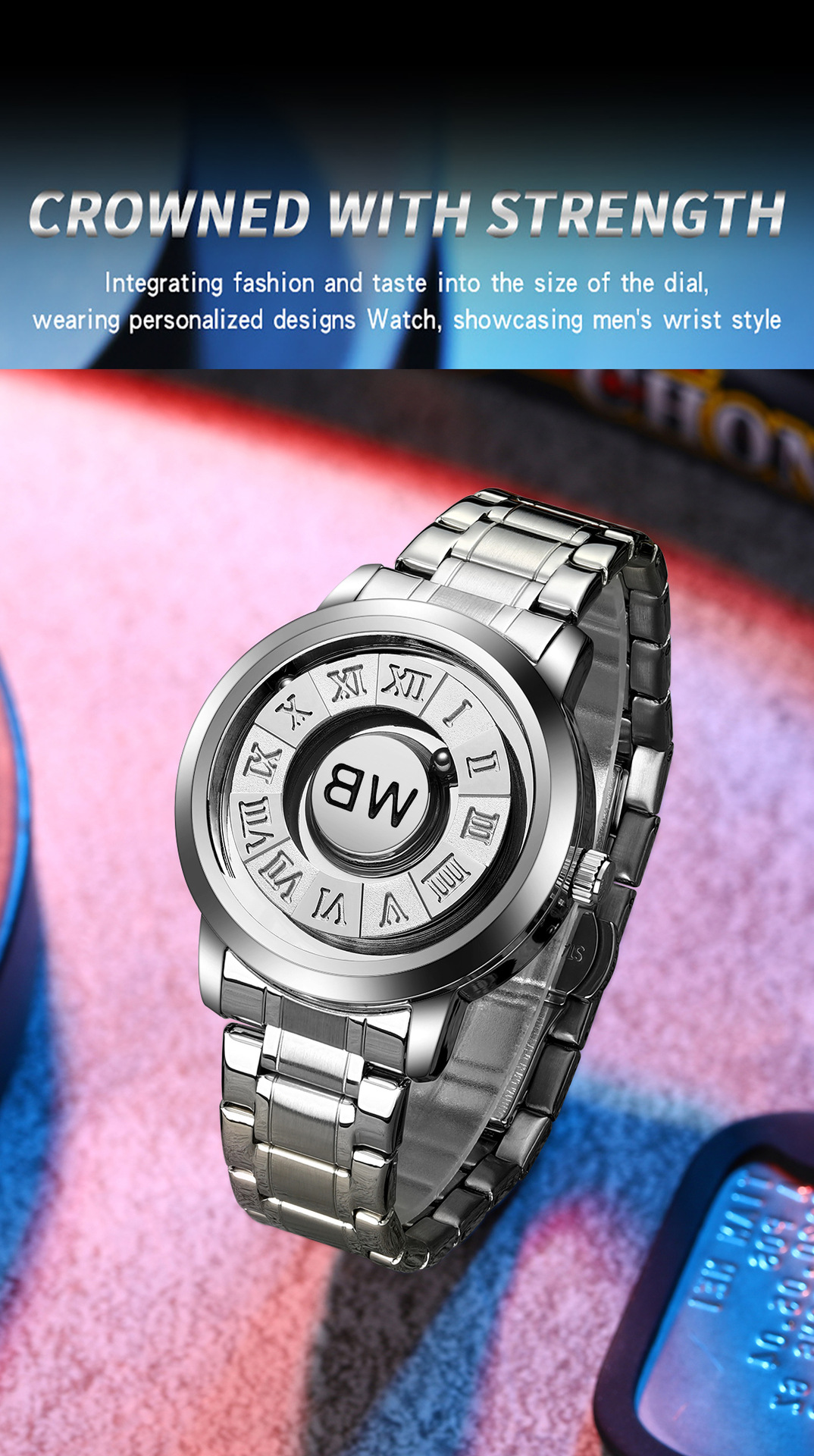 石英表男表炫酷个性男士概念手表男黑科技磁力悬浮博士通BESTWIN详情33