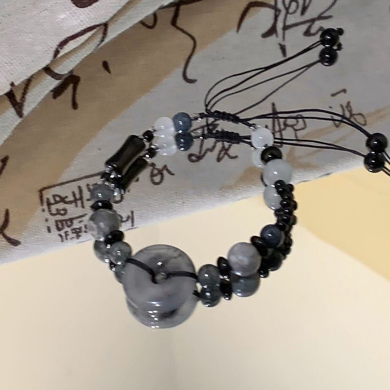 新中式平安扣手链小众设计高颜值纯手工编织手绳ins闺蜜生日礼物详情1