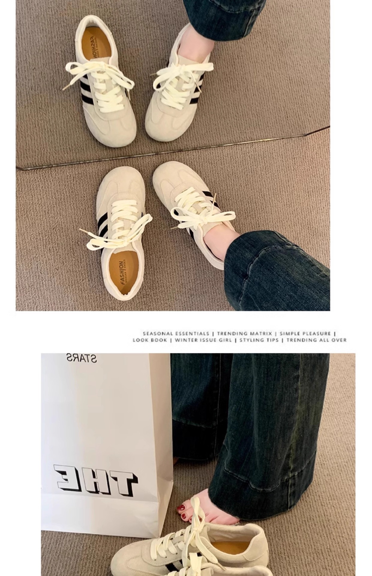 软底轻便德训鞋女2025新款春夏百搭网面透气爆款配裙子阿甘小白鞋详情10