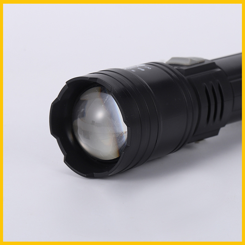 The new jy-908 high-power white laser flashlight with multi-functional digital display pic 5