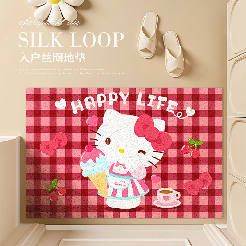 卡通可爱HelloKitty地垫家用浴室吸水卫生间门口防滑脚垫详情5