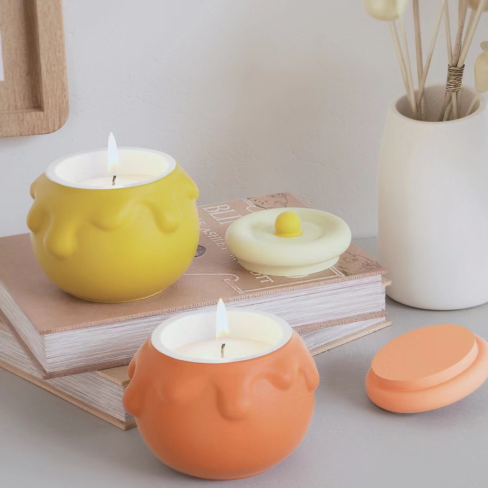 DIY crystal resin constellation pudding bottle mold, apple storage box, candle cup, honey storage jar silicone mold pic 8