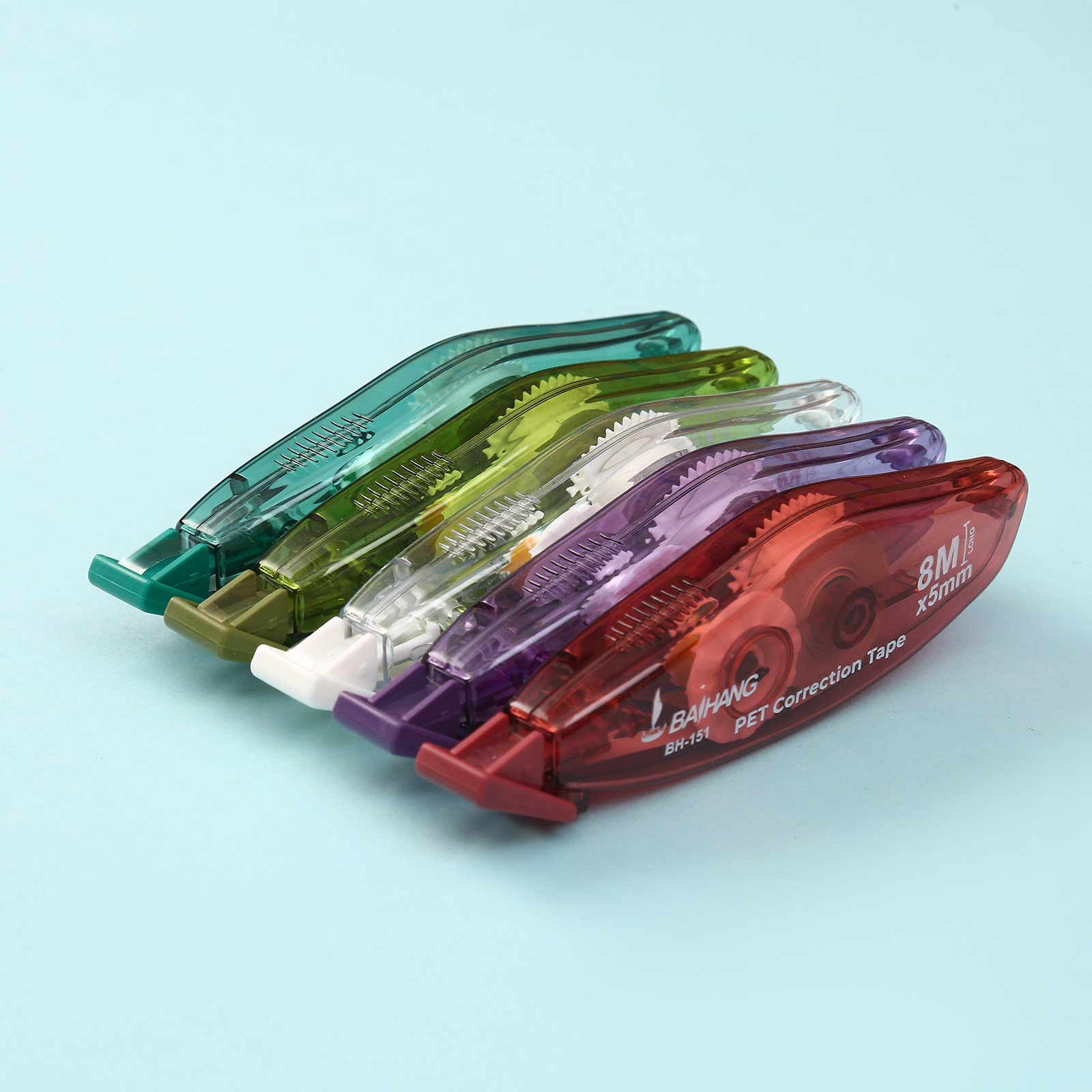 5-color pen-shaped silent correction kit with convenient student correction kit, large-capacity smooth character correction mini stationery pic 16