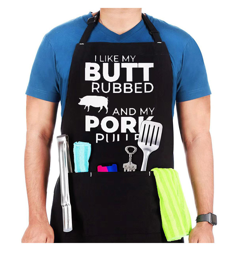 【 Chi Jia 】 Amazon waterproof halter apron for both men and women, suitable for couples, kitchen, cross-border trade, outdoor use pic 8