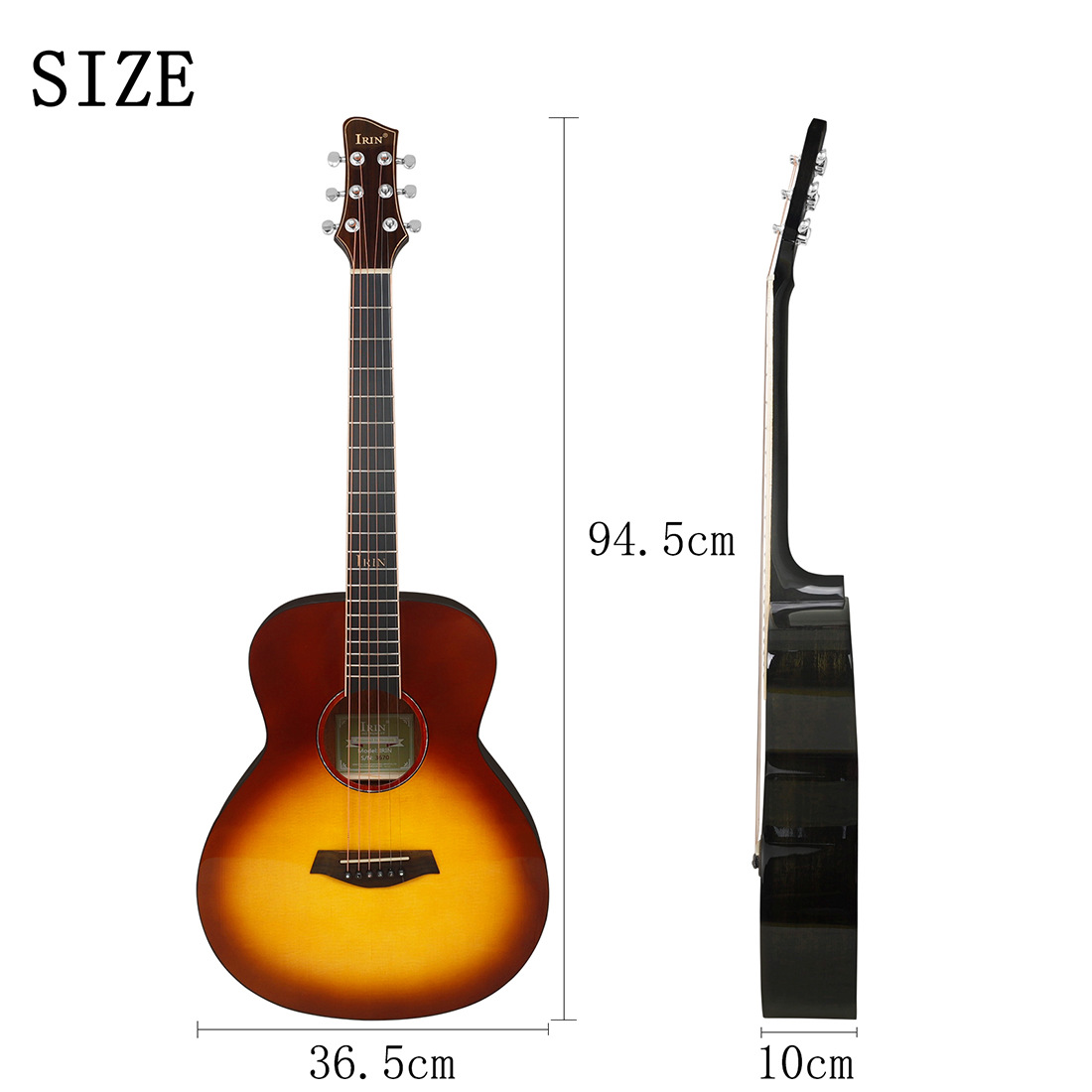 IRIN吉他36英寸亮光民谣木吉他儿童成人初学吉他乐器厂家guitar琴详情1