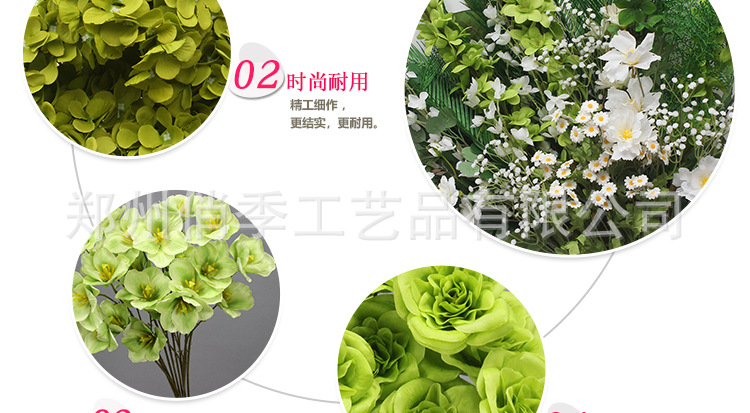 婚庆仿真花森系绿植叶子婚庆花材配叶酒店花艺装饰插花吊顶假树叶详情13